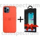 Чехол силиконовый OEM Silicone Case with MagSafe для Apple iPhone 12 Pro Max Electric Orange + Подарок защитное стекло Pixel для Apple iPhone - изображение 1