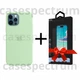 Чехол силиконовый OEM Silicone Case with MagSafe для Apple iPhone 12 Pro Max Pistachio + Подарок защитное стекло Pixel для Apple iPhone - изображение 1
