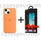 Чехол силиконовый OEM Silicone Case with MagSafe для Apple iPhone 13 Marigold + Подарок защитное стекло Pixel для Apple iPhone - изображение 1