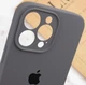 Чохол Silicone Premium case з захистом камери для iPhone 16 Pro Full Camera Protective dark grey 2273 - изображение 2