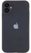 Чехол Silicone Premium case с защитой камеры для iPhone 12 Full Camera Protective dark grey 9617 - изображение 1