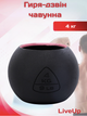 Гіря-дзвін чавунна чорна пофарбована BALL BELL LiveUp LP8047-9LB 4кг (чавун) - зображення 1