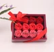 Набір подарунковий з мильними різнокольоровими трояндами Soap Flowers 12 штук - зображення 2