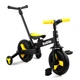 Велосипед-трансформер (біговел) з батьківською ручкою Best Trike 58195 Чорно-жовтий - зображення 1