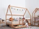 Детская кровать домик Монтессори от Busy Wood на ножках с ящиками 2х90см Модель 1 натуральное дерево 190х140 см - изображение 10