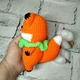 М'яка іграшка ручної роботи в'язана амігурумі Hand Made Лисичка 14 см Помаранчевий 202-80-3 - зображення 3