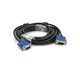 Кабель Merlion VGA 3+2 5m, male to male (тато-тато), 2 феррити, чорно-синій, пакет Q100 - зображення 1