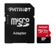 Карта памяти microSDXC, 1Tb, Patriot EP, Сlass10 UHS-I U3 A1 V30, SD адаптер, до 90/80 МБ/с (PEF1TBEP31MCX) - изображение 1