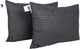 Набор подушек MirSon Сolor Fun Line 17-0611 Stripe Black № 0115 Шерсть средняя 50x70 см 2 шт (2200011158655) - изображение 1