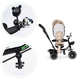 Rowerek trójkołowy EcoToys z obracanym siedziskiem i daszkiem JM-066-9 Beżowy (5903089065470) - obraz 8