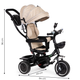 Rowerek trójkołowy EcoToys z obracanym siedziskiem i daszkiem JM-066-9 Beżowy (5903089065470) - obraz 9