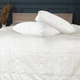 Набор MirSon №2998 Одеяло летнее Детское 110х140 Line Satin Premium 0251 SkyLine Bamboo + 2 подушки 50х70 + 2 наволочки 50х70 + простынь 110х160 (2200010971613) - изображение 5
