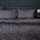Набор MirSon №3005 Одеяло летнее King Size 220х240 Line Satin Premium 0240 Iron grey Creamy Silk + 2 наволочки 50х70 + простынь 220х240 (2200010983821) - изображение 2
