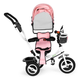 Триколісний велосипед EcoToys з поворотним сидінням і дашком JM-066-9L Рожевий (5903769974115) - зображення 3
