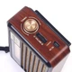 Радіоприймач Портативний FM радіо програвач з флешкою USB на акумуляторі з сонячною батареєю з ліхтариком з повербанком з Bluetooth Блютуз, Сірий - зображення 2