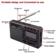 Портативний STEREO радіоприймач XHDATA з акумулятором Радіо FM АM SW / Bluetooth / TF карта / USB / MP3-плеєр / Black - зображення 11