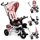 Rowerek trójkołowy EcoToys Delux 360° JM-068-17 Różowy (5903089068464) - obraz 13