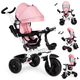 Триколісний велосипед EcoToys з поворотним сидінням 360°JM-322 Рожевий (5903769974221) - зображення 8