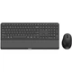 Комплект бездротової клавіатури та мишки Philips 6000 Slim UA 2.4 ГГц/Bluetooth Black (SPT6607B/00) - зображення 1