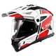 Мотошолом LS2 MX702 Pioneer 2 Hill White Red - XXL - зображення 1
