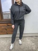 Жіночий спортивний однотонний костюм, двунитка, графіт, 48 р. - изображение 2