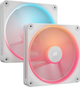 Набір вентиляторів Corsair iCUE LINK LX140-R RGB Starter Kit 140 мм 2-Pack White (CO-9051056-WW) - зображення 1