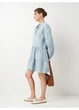 Платье джинсовое H&M S Голубой 0931435_завязки_06 - изображение 2