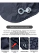 Туристичний Надувний Матрац PACOONE 40DNylon TPU з Подушкою, Надувний Каремат з Вбудованим Насосом, Килимок Для Кемпінгу 190 на 60 см Темно-синій (NM101PC) - изображение 7