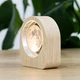 3D Ночник хрустальный с деревянным основанием и USB на подарок Гранд Презент Глобус 7.5х8.5 см - изображение 3