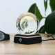 3D кришталева сфера глобус з LED підсвічуванням та USB Гранд Презент Місяць 10.7х6.7 см чорна основа - зображення 1