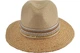 Женская летняя шляпа Fedora с пайетками бежевая 58 Seeberger (SC55372) - изображение 3
