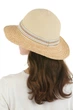 Женская летняя шляпа Fedora с пайетками бежевая 58 Seeberger (SC55372) - изображение 5