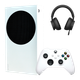 Набор Консоль Microsoft Xbox Series S 512GB White Б/У + Геймпад Беспроводной Robot + Гарнитура Wireless Headset (2024) Black - изображение 1