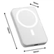 Повербанк BauTech Magsafe УМБ mini 10000 мАч Білий (1014-950-00) - зображення 6