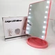 Косметичне дзеркало Magic MakeUp Mirror з підсвічуванням 16 світлодіодів Рожеве 5308 - зображення 1