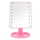 Косметичне дзеркало Magic MakeUp Mirror з підсвічуванням 16 світлодіодів Рожеве 5308 - зображення 8