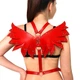 Женская портупея из искусственной кожи красная Art of Sex Wings размеры L-2XL - изображение 3