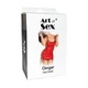 Сексуальное лакированное платье на шнуровке черное Art of Sex Ginger размеры L-2XL - изображение 3