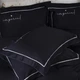 Простынь MirSon Сатин Imperial Turin Черная King Size 240x260 см (2200007299300) - изображение 2