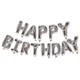 Шарики Happy birthday фольгированные 16 дюймов серебристый - изображение 3