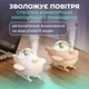 Зволожувач повітря з підсвічуванням і функцією аромадифузора Happy Life літак 2 Вт 220 мл Білий - зображення 3