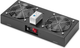 Стельовий блок охолодження для серверних шаф Digitus 2 x Fans Black (DN-19 FAN-2-WM-T-SW) - зображення 1