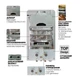 Газова колонка MIXXUS GWH-0510 BASIC GLASS димохідна 10 л/хв (панель зі скла з малюнком) (WH0026) - изображение 3