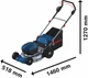 Аккумуляторная газонокосилка Bosch Professional GRA 18V2-460 18 В 46 см 60 л 30-70 мм 23 кг Без АКБ и ЗУ (0.600.8C8.000) - изображение 7