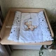 Матрац сповивальний на комод текстильний м'який Ведмедик сірий - зображення 1