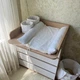 Матрац сповивальний на комод текстильний піке-косичка молочний - зображення 1
