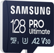 Карта пам'яті Samsung PRO Ultimate microSDXC 128GB UHS-I U3 V30 A2 + SD адаптер (MB-MY128SA/WW) (955555909593541) - Уцінка - зображення 4
