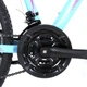 Гірський велосипед з алюмінієвою рамою 13" та колесами 24" Crosser Sweet Бірюзовий - зображення 10