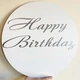 Напис Наклейка На банер Happy Birthday Срібло - зображення 2
