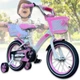 Дитячий велосипед з кошиком на кермі та бічними колесами Crosser Kids Bike 14" Рожевий - зображення 2